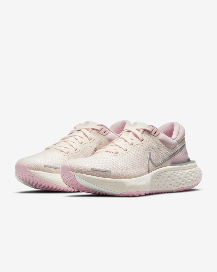 Nike ZoomX Invincible Run Flyknit Road Ženske Tenisiće Roze Zelene Metalne Srebrne | HR-18430HLMR