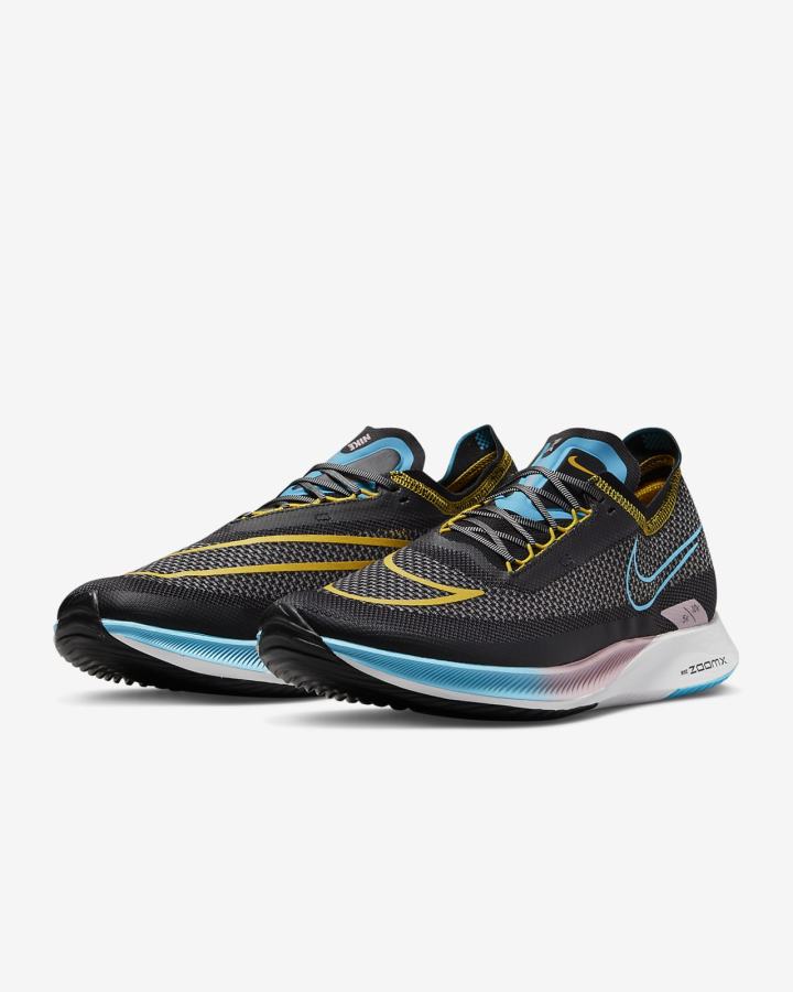 Nike ZoomX Streakfly Road Muške Trkaće Cipele Crne Bijele Plave | HR-91237BQRY