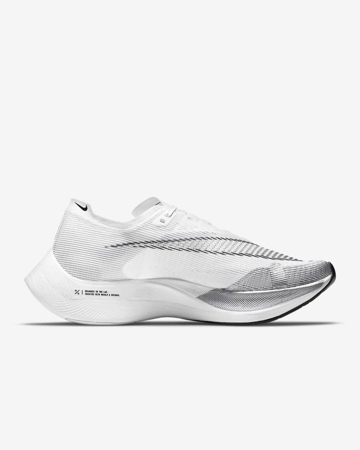 Nike ZoomX Vaporfly Next% 2 Road Muške Trkaće Cipele Bijele Metalne Srebrne Crne | HR-85913RZAH