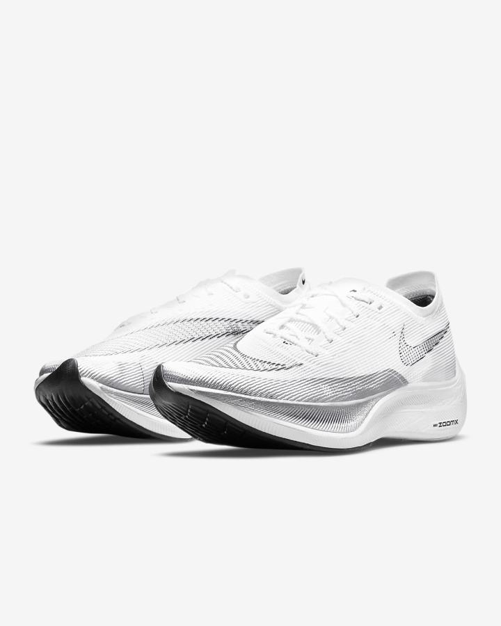 Nike ZoomX Vaporfly Next% 2 Road Muške Trkaće Cipele Bijele Metalne Srebrne Crne | HR-85913RZAH