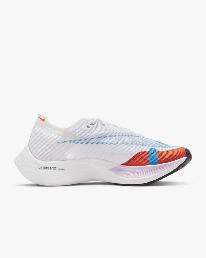 Nike ZoomX Vaporfly Next% 2 Road Ženske Trkaće Cipele Bijele Narančaste Plave | HR-75819VYRH