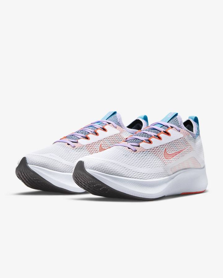 Nike Zoom Fly 4 Road Ženske Tenisiće Bijele Ljubičaste Plave Narančaste | HR-98245LHPI