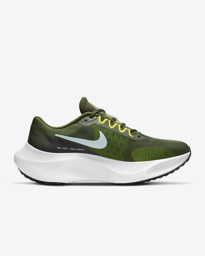 Nike Zoom Fly 5 Road Muške Tenisiće Kaki Boja Žute Bijele Plave | HR-92781QPSX