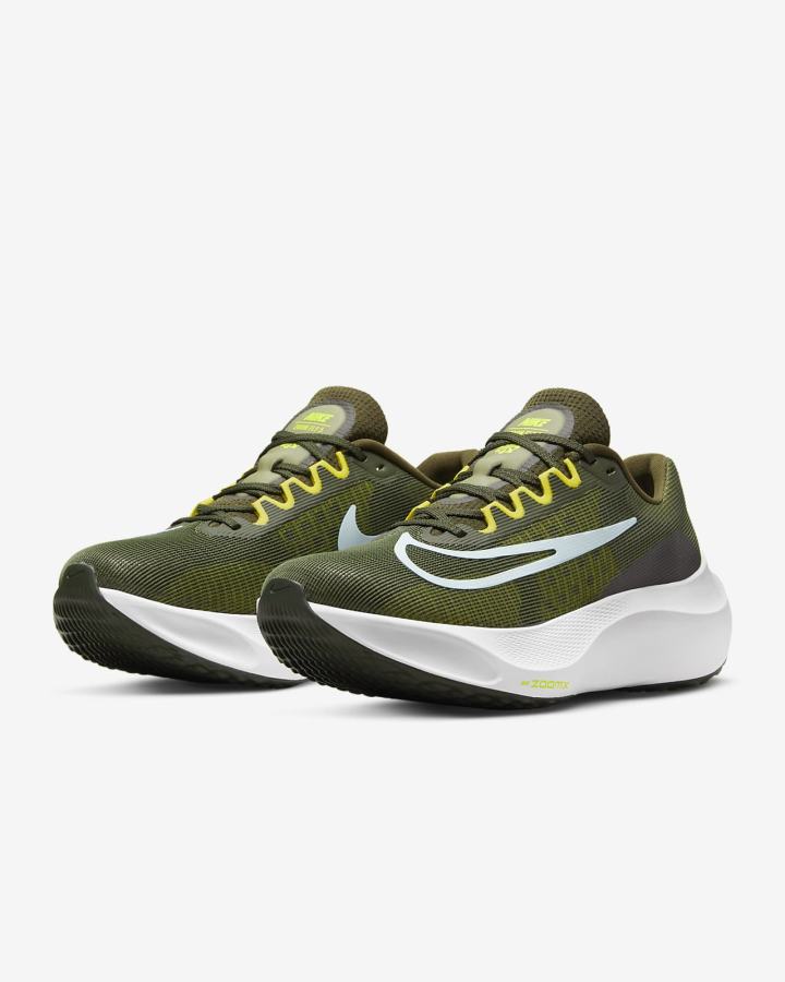 Nike Zoom Fly 5 Road Muške Tenisiće Kaki Boja Žute Bijele Plave | HR-92781QPSX