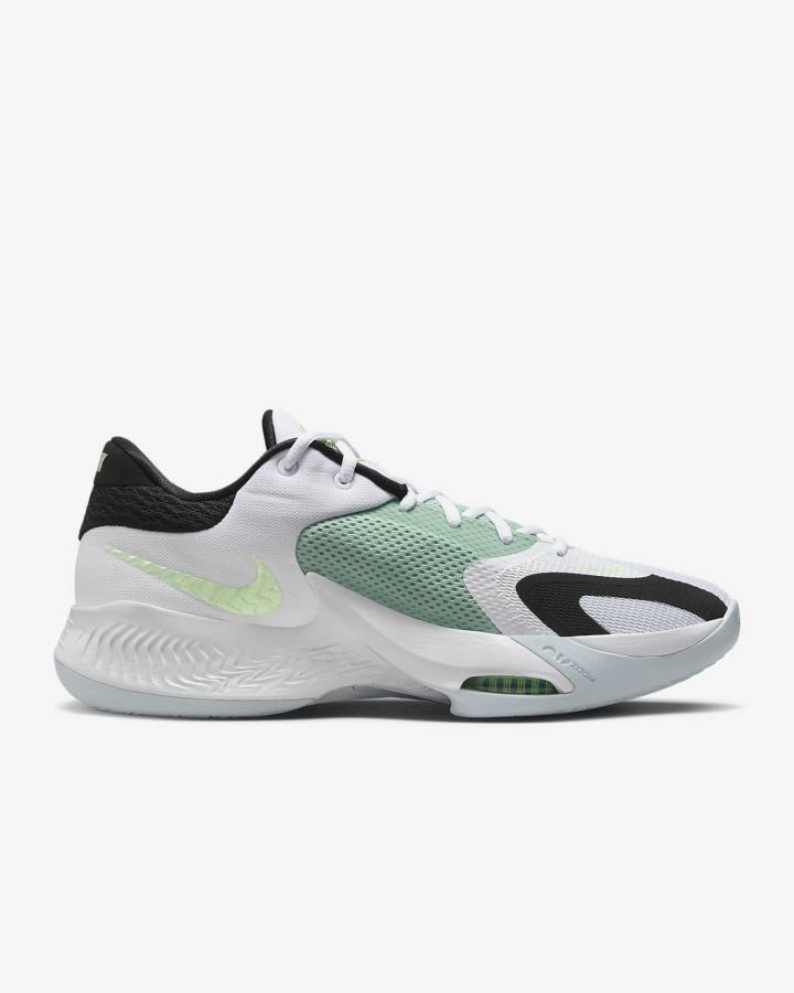 Nike Zoom Freak 4 Muške Košarkaške Cipele Bijele Crne Bijele | HR-18362YUOC