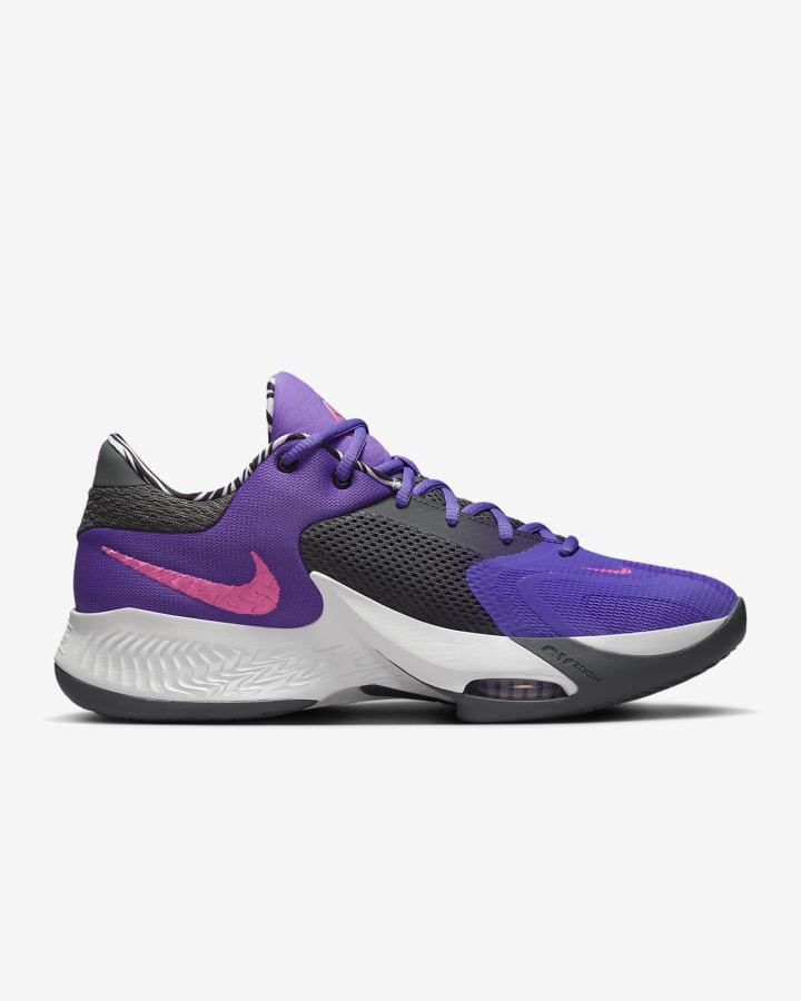 Nike Zoom Freak 4 Muške Košarkaške Cipele Ljubičaste Bijele Crne | HR-68134CBOS