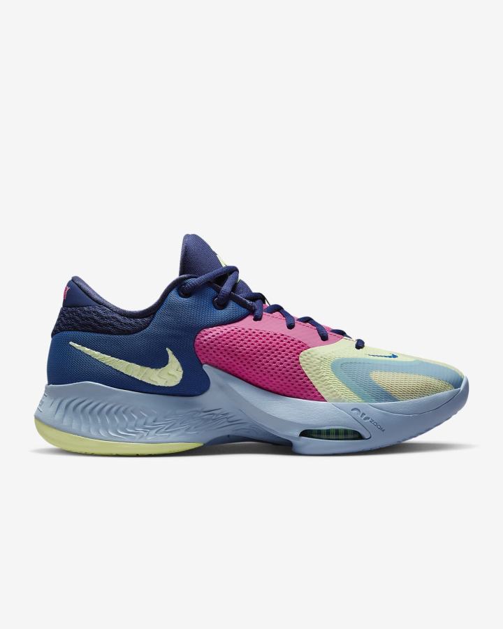 Nike Zoom Freak 4 Muške Košarkaške Cipele Tamno Plave Roze Tamnoplave | HR-70829FKQE