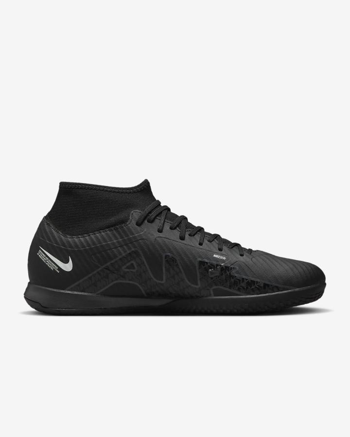 Nike Zoom Mercurial Superfly 9 Academy IC Indoor/Court Muške Nogometne Tenisice Crne Bijele Sive | HR-86270RKXT