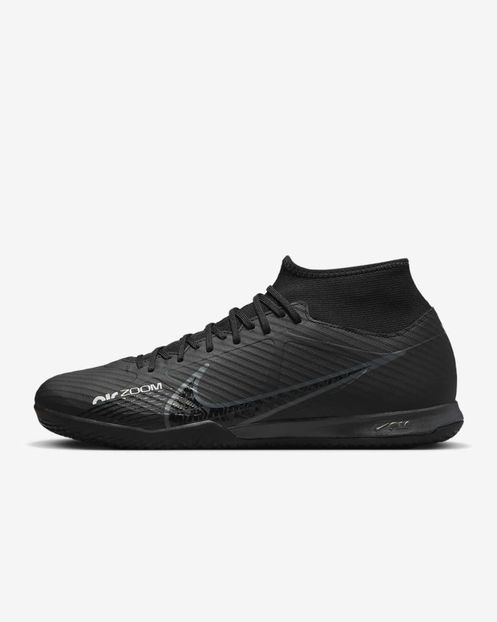 Nike Zoom Mercurial Superfly 9 Academy IC Indoor/Court Muške Nogometne Tenisice Crne Bijele Sive | HR-86270RKXT