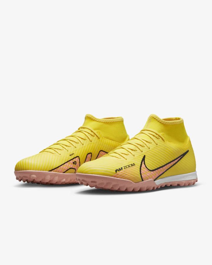 Nike Zoom Mercurial Superfly 9 Academy TF Turf Muške Nogometne Tenisice Žute | HR-29534BXLR