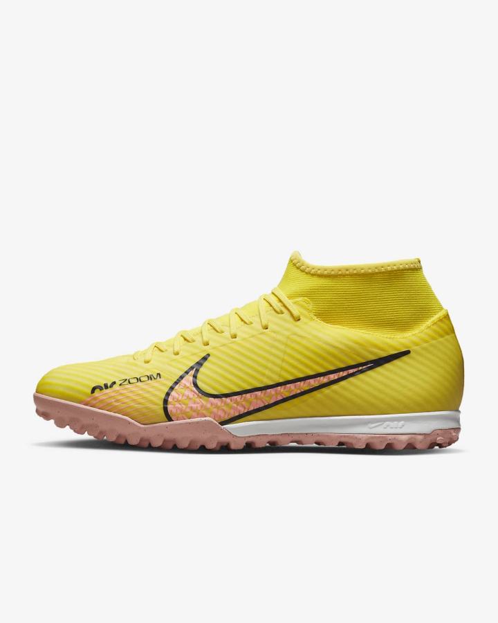 Nike Zoom Mercurial Superfly 9 Academy TF Turf Ženske Nogometne Tenisice Žute | HR-30165SNGJ