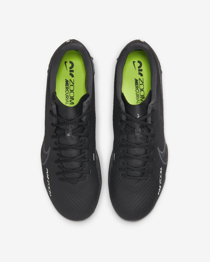 Nike Zoom Mercurial Vapor 15 Academy TF Turf Muške Nogometne Tenisice Crne Bijele Sive | HR-02158KQBY