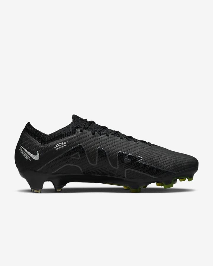 Nike Zoom Mercurial Vapor 15 Elite FG Firm Ground Ženske Nogometne Kocke Crne Bijele Sive | HR-73860AXKZ