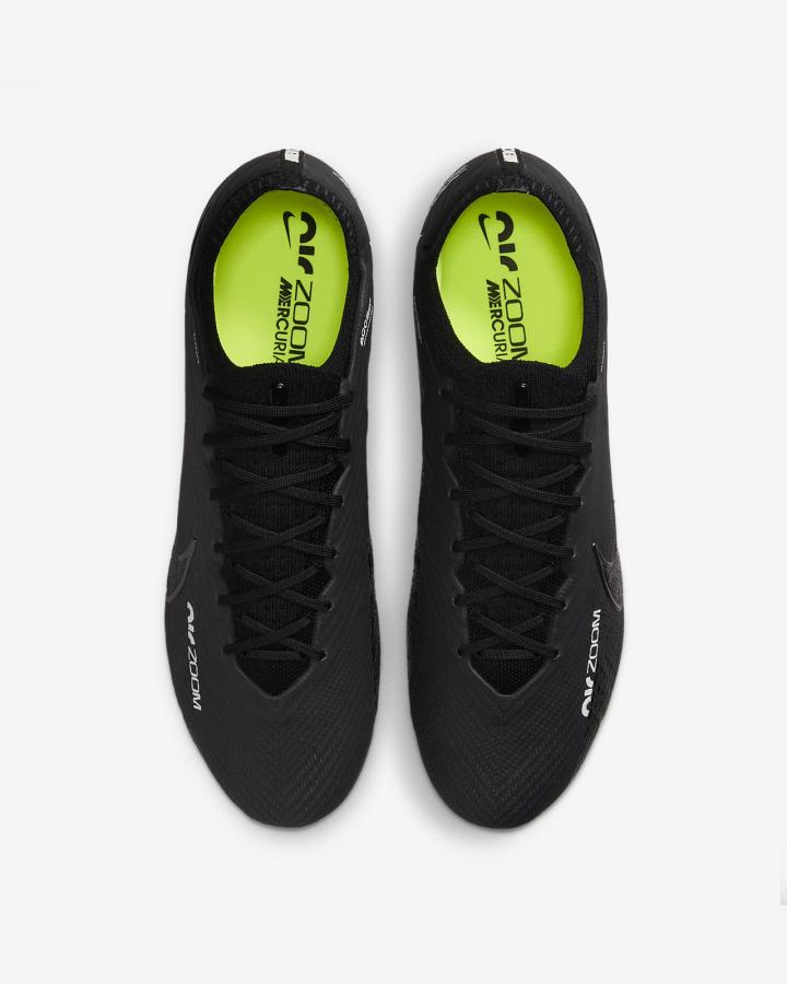 Nike Zoom Mercurial Vapor 15 Elite FG Firm Ground Ženske Nogometne Kocke Crne Bijele Sive | HR-73860AXKZ