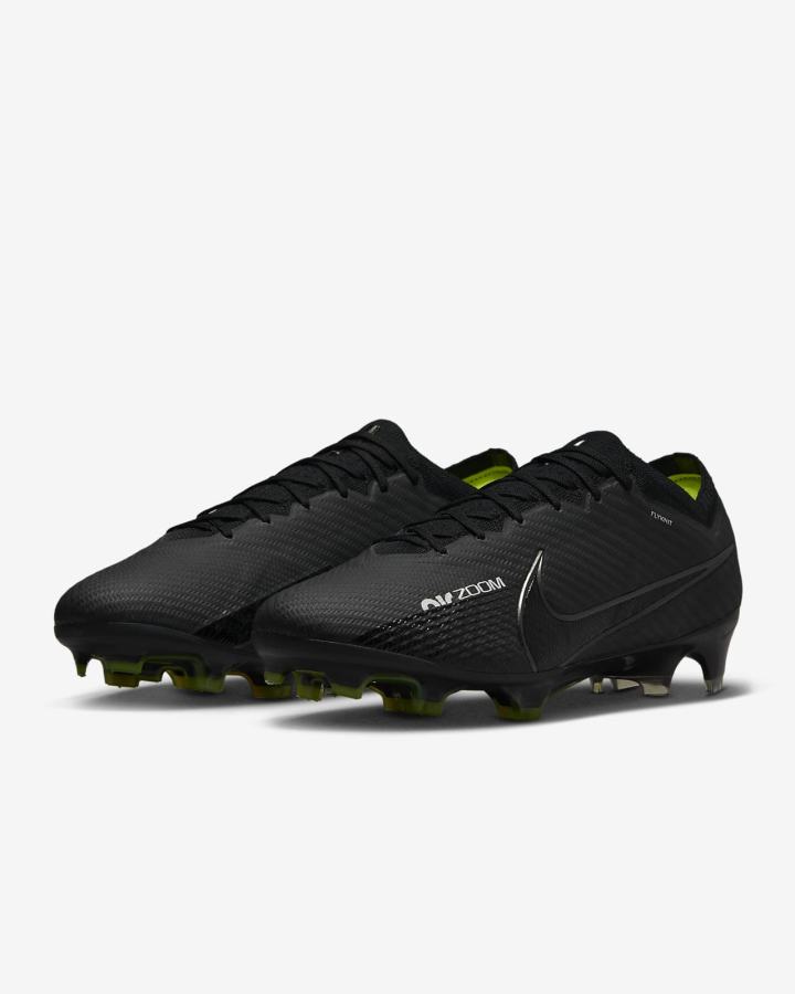 Nike Zoom Mercurial Vapor 15 Elite FG Firm Ground Ženske Nogometne Kocke Crne Bijele Sive | HR-73860AXKZ