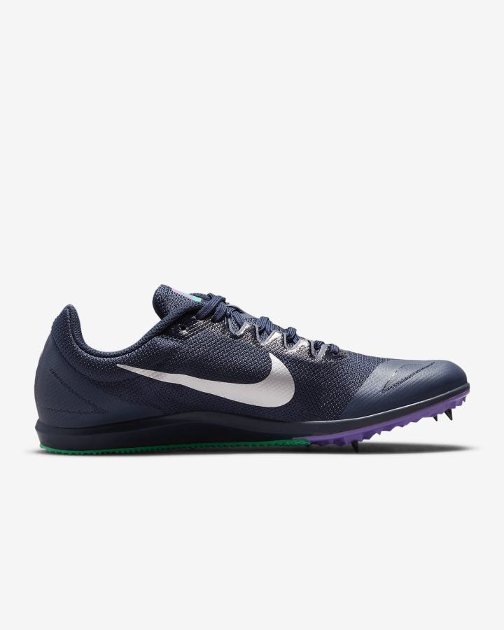 Nike Zoom Rival D 10 Track & Field Distance Spikes Muške Track Spikes Obsidijanske Tirkizne Metalne Srebrne | HR-34785IQAP