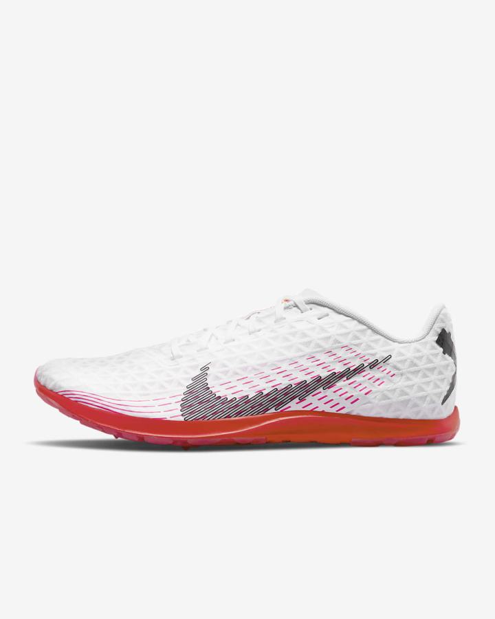 Nike Zoom Rival Waffle 5 Track & Field Distance Spikes Muške Track Spikes Bijele Svijetlo Crvene Crne | HR-14632RMEY