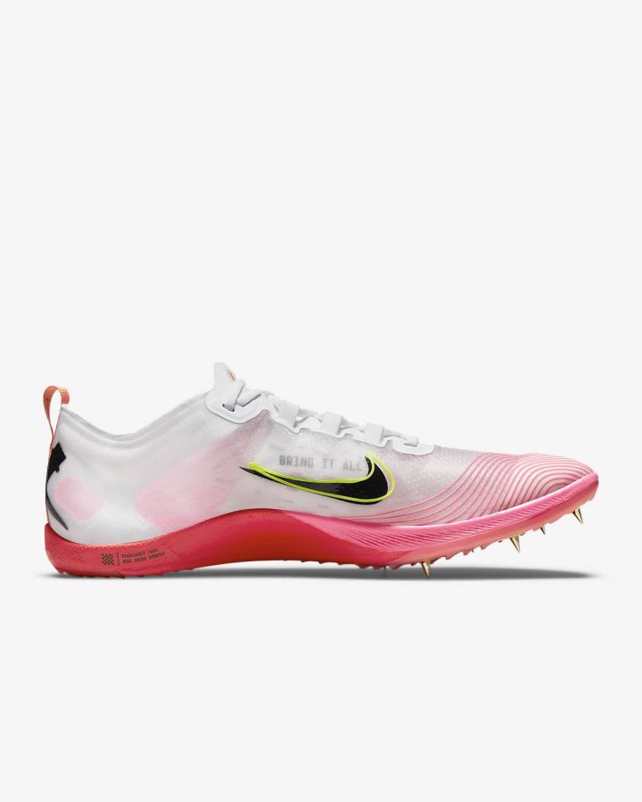 Nike Zoom Victory 5 XC Track & Field Distance Spikes Muške Track Spikes Bijele Svijetlo Crvene Crne | HR-18906ZYKI