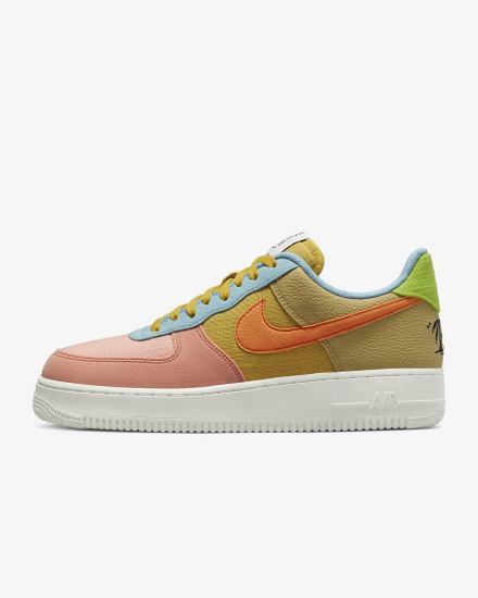 Nike Air Force 1 '07 LV8 Muške Tenisiće Zlatne Smeđe Tamno Žute | HR-70358DHBI