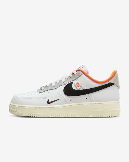 Nike Air Force 1 '07 LV8 Muške Tenisiće Bijele Narančaste Crne | HR-97014YIGN