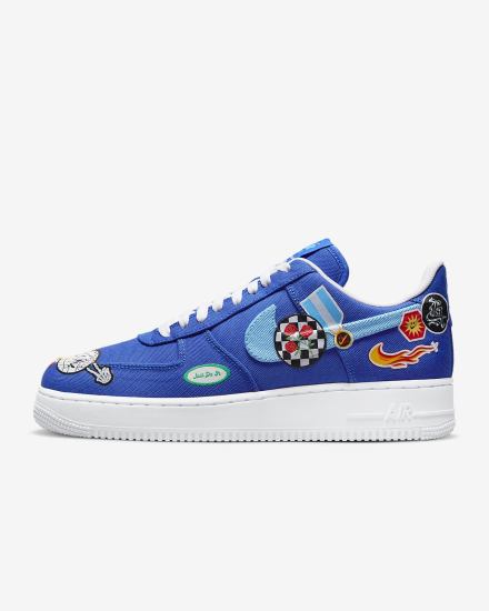 Nike Air Force 1 '07 Premium Muške Tenisiće Plave Bijele Plave | HR-43906KDMJ