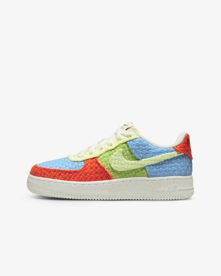 Nike Air Force 1 LV8 Next Nature Kids Za Dječake Tenisiće Plave Zelene Narančaste | HR-84691JQAC