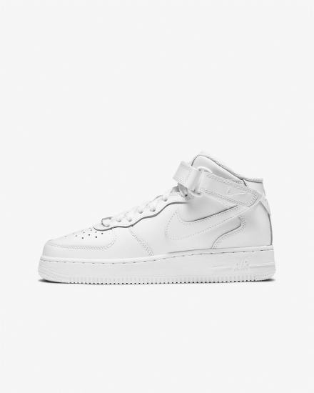 Nike Air Force 1 Mid LE Kids Za Dječake Tenisiće Bijele | HR-72301HJPN