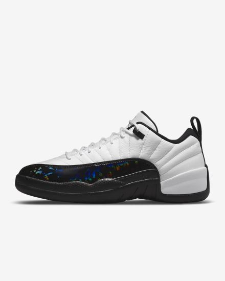 Nike Air Jordan 12 Retro Low Muške Tenisiće Bijele Metalne Srebrne Crne | HR-27894VXBP