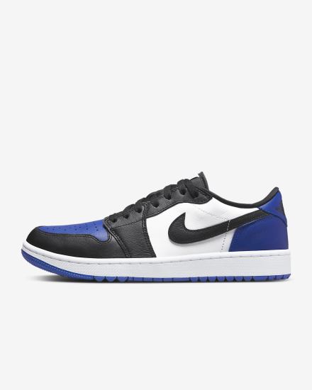 Nike Air Jordan 1 Low G Muške Cipele Za Golf Bijele Kraljevska Plava Crne | HR-71236JMYS