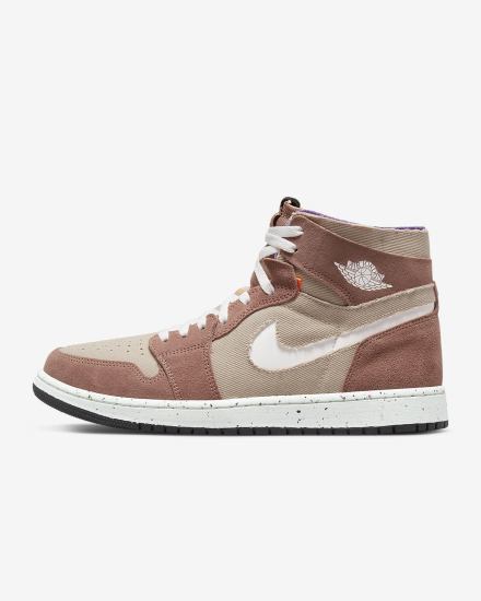 Nike Air Jordan 1 Zoom CMFT Muške Tenisiće Kaki Boja Sive Kaki Boja Roze Ljubičaste Bijele | HR-53147EHVI