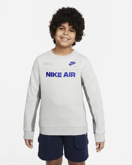 Nike Air Kids Crew Za Dječake Dukserice Sive Kraljevska Plava | HR-80196TJLV