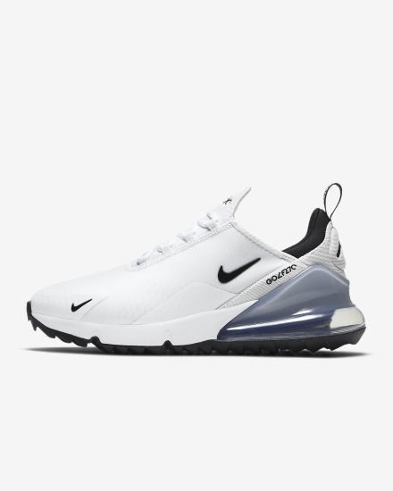 Nike Air Max 270 G Ženske Cipele Za Golf Bijele Platine Crne | HR-74163CPDB