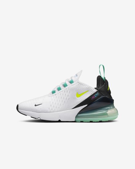 Nike Air Max 270 Kids Za Dječake Tenisiće Bijele Crne Plave | HR-72639CLIS