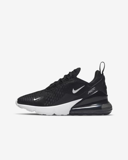 Nike Air Max 270 Kids Za Dječake Tenisiće Crne Tamno Sive Bijele | HR-87501YWVG