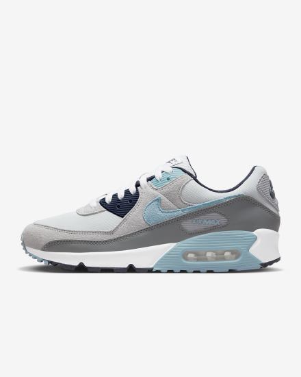 Nike Air Max 90 Muške Tenisiće Platine Obsidijanske Sive Plave | HR-86579QSGC