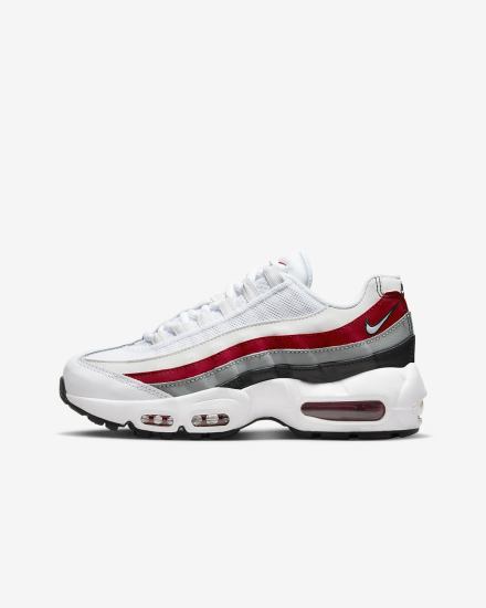 Nike Air Max 95 Recraft Kids Za Djevojčice Tenisiće Crne Crvene Sive Bijele | HR-50823QZHA