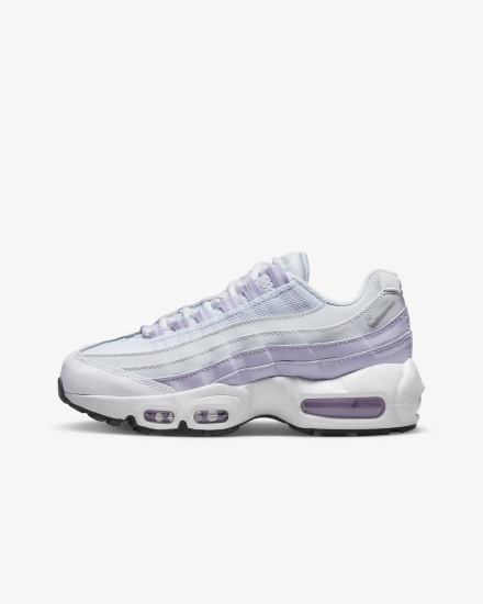 Nike Air Max 95 Recraft Kids Za Djevojčice Tenisiće Bijele Platine Ljubičaste Metalne Srebrne | HR-52463GIUQ