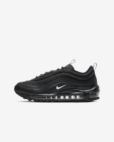 Nike Air Max 97 Kids Za Djevojčice Tenisiće Crne Tamno Sive Bijele | HR-28904RILA