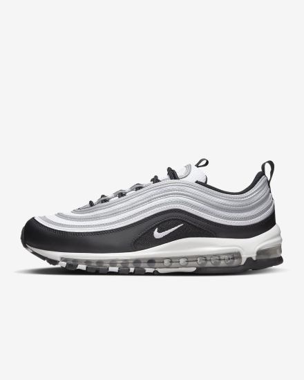 Nike Air Max 97 Muške Tenisiće Crne Srebrne Metalne Srebrne Bijele | HR-73918ELQX