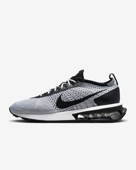 Nike Air Max Flyknit Racer Muške Tenisiće Platine Bijele Platine Crne | HR-15690WLKH