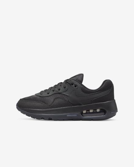 Nike Air Max Motif Kids Za Djevojčice Tenisiće Crne Tamno Sive Crne | HR-70245LHUF