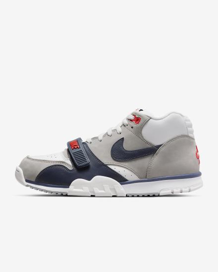 Nike Air Trainer 1 Muške Tenisiće Bijele Sive Crvene Tamnoplave | HR-97820RDXJ