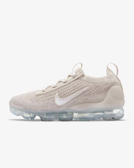 Nike Air VaporMax 2021 Flyknit Ženske Tenisiće Bež Metalne Srebrne Bijele | HR-20874PGSL