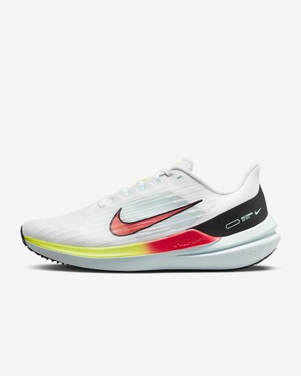 Nike Air Winflo 9 Premium Road Ženske Tenisiće Bijele Crne Svijetlo Crvene | HR-68735XPEH