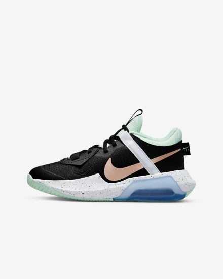 Nike Air Zoom Crossover Kids Za Djevojčice Košarkaške Cipele Crne Menta Bijele Metalne Crvene Smeđe | HR-72149QINL