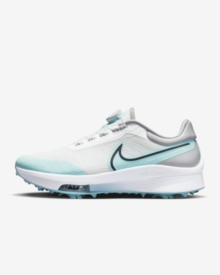 Nike Air Zoom Infinity Tour NEXT% Boa (Wide) Muške Cipele Za Golf Bijele Svijetlo Sive Crne | HR-96147JDWT