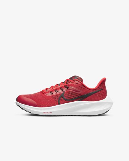 Nike Air Zoom Pegasus 39 Kids Road Za Dječake Tenisiće Crvene Bijele Crne | HR-54976VCIP