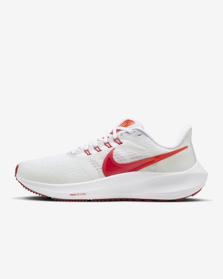 Nike Air Zoom Pegasus 39 Road Ženske Tenisiće Bijele Svijetlo Crvene | HR-19782FBNO