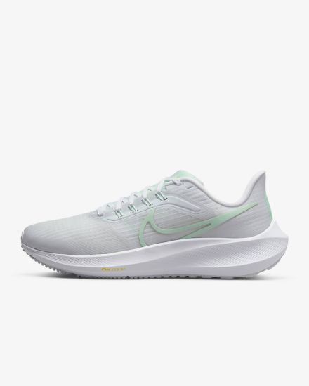 Nike Air Zoom Pegasus 39 Road Ženske Tenisiće Bijele Platine Zelene Menta | HR-75802QTAJ