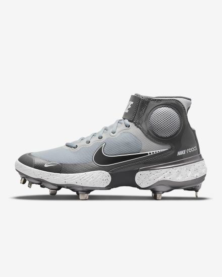 Nike Alpha Huarache Elite 3 Mid Muške Cipele Za Bejzbol Svijetlo Sive Bijele Crne | HR-36910OJKS